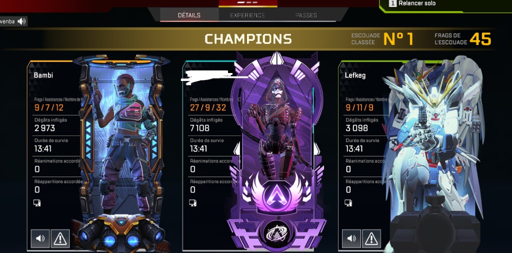Champions #1 squad